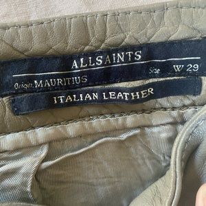All Saints leather pants